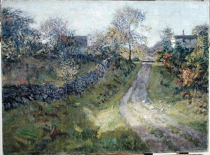 Camino en la ladera, Mystic, Connecticut de Charles Harold Davis