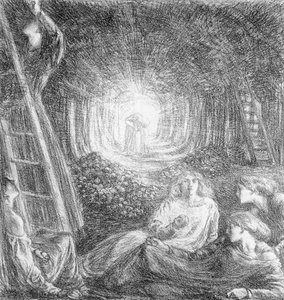El paisaje romántico, 1893 de Charles Haslewood Shannon