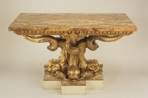 Mesa de consola, atribuida a Marsh & Tatham, c.1805