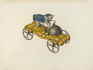 Juguete de Metal: Pony de Truco con Campana de Charles Henning