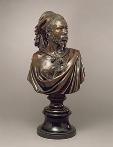 Busto retrato de Said Abdullah del Mayac, Reino de Darfur, Sudán, 1848 (bronce)