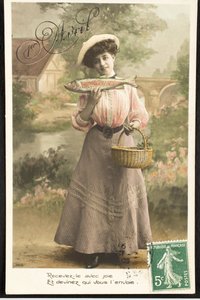Pez de Abril, Mujer de la Belle Époque de Augustus Kollner