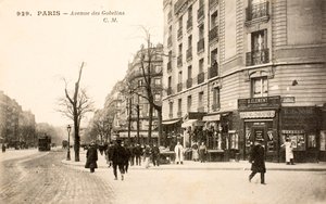 Avenida de los Gobelinos, París, Sena, Isla de Francia, Francia de Augustus Kollner