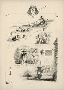 Página de Proverbios con imágenes de Charles H Bennett de Charles Henry (after) Bennett