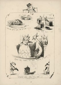 Página de Proverbios con imágenes de Charles H Bennett de Charles Henry (after) Bennett