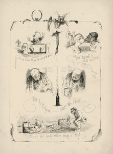 Página de Proverbios con imágenes de Charles H Bennett de Charles Henry (after) Bennett