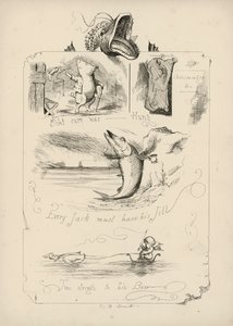 Página de Proverbios con imágenes de Charles H Bennett de Charles Henry (after) Bennett