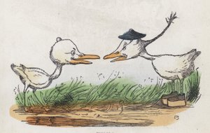 Dos pájaros enfrentados
