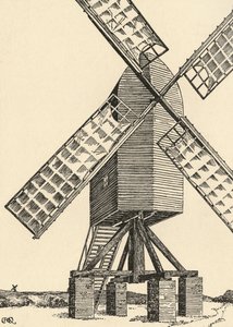 Un molino de viento medieval, 1931