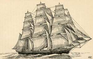 Un clipper de té, 1931 de Charles Henry Bourne Quennell