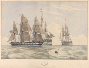 HMS "Daphne" 18 cañones de Charles Henry & Hullmandel Charles Joseph (1789 1850) Seaforth