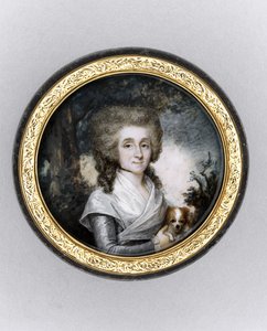 Caja con Retrato de una Mujer, c.1785 de Charles Hénard
