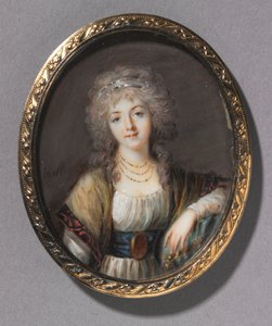 Retrato de una joven, c. 1785 de Charles Hénard