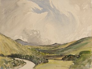 Mañana tormentosa, Graystoke, Cumbria de Charles John Holmes
