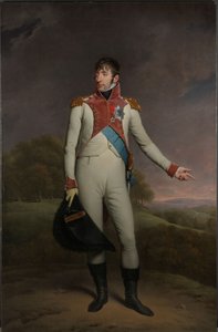 Retrato de Luis Napoleón, rey de Holanda
Luis Napoleón (1778-1846), rey de Holanda de 1806 a 1810, con el uniforme de los guardias de vida a pie, condecorado con la Gran Cruz de la Real Orden de la Unión de Holanda y la Cruz de Oficiales de la L de Charles Howard Hodges