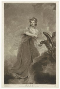 Retrato de Sophie Musters como Hebe Hebe (título sobre objeto) de Charles Howard Hodges