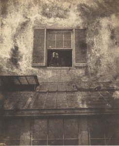 Auguste Vacquerie en una ventana, Marine Terrace, c. 1853