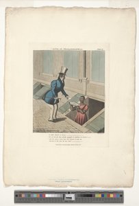 Visita a la señorita Dinah, placa número 11 de 20, adaptada de Life in Philadelphia de Edward W. Clay de Charles Hunt