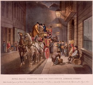 Oficina General de Correos, Lombard Street, Londres, 1827