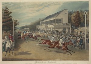 Carreras: Grand Stand, Goodwood (Llegada para la Copa de Oro-1838) de Charles Hunt