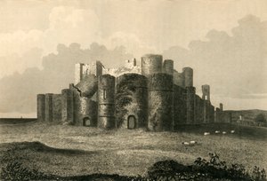 Castillo de Pevensey en 1737, 1835