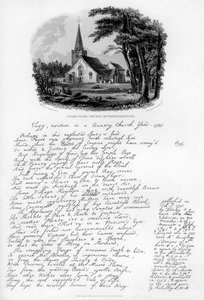Iglesia de Stoke Poges, Buckinghamshire, c1750, 1840 de Charles J. Smith