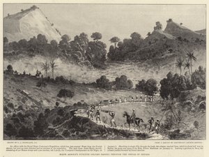 La columna punitiva del Mayor Arnold pasando por el desfiladero de Akpara de Charles J. Staniland