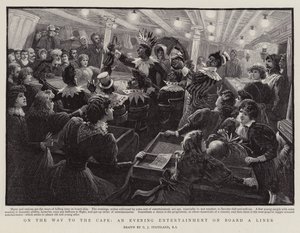 En camino al Cabo, un entretenimiento nocturno a bordo de un transatlántico de Charles J. Staniland