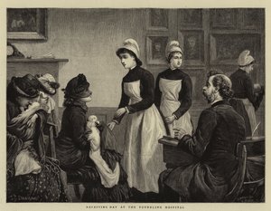 Día de recepción en el Hospital de Niños Expósitos