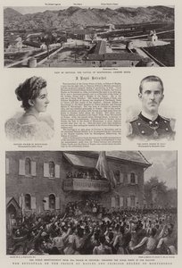 El compromiso del Príncipe de Nápoles y la Princesa Helena de Montenegro de Charles J. Staniland