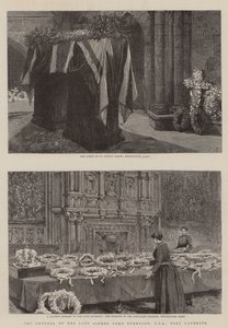 El funeral del difunto Alfred Lord Tennyson, DCL, Poeta Laureado de Charles J. Staniland
