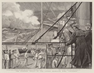 Las pruebas de artillería del último acorazado, HMS Victoria