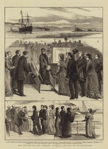 El Retorno de la Emperatriz Eugenia, Llegada a Southampton de Charles J. Staniland