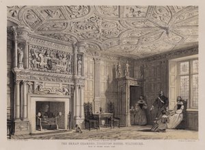 La gran cámara, Stockton House, Wiltshire, asiento de Henry Biggs de Charles James Richardson