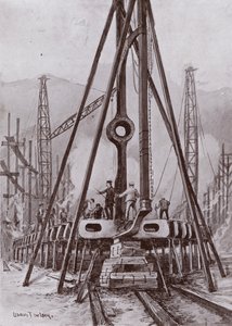 Fabricando el doble fondo de un barco de Charles John de (after) Lacy