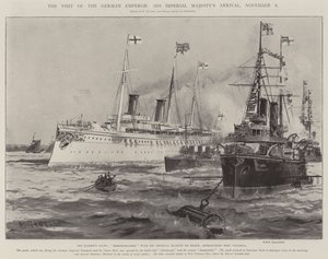 La visita del emperador alemán, llegada de su majestad imperial, 8 de noviembre de Charles John de Lacy