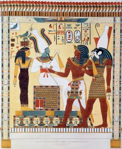 Mural de las Tumbas de los Reyes de Tebas, descubierto por G Belzoni de Charles Joseph Hullmandel