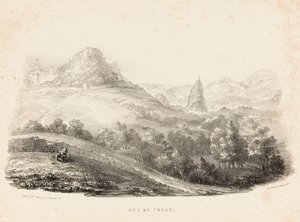 Puy en Velay (litografía) de Charles Joseph Hullmandel