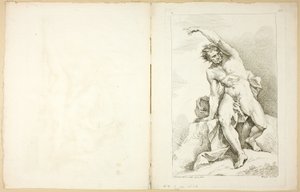 Figura (recto y verso), del Premier livre de figures d’Academies gravées en Partie par les Professeurs de l’Académie Royale