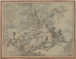 El rapto de Europa, 1731 de Charles Joseph Natoire