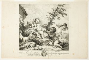 Verano, placa dos de Las Cuatro Estaciones de Charles Joseph Natoire