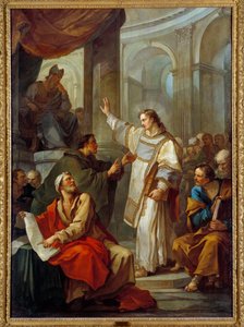 La Predicción de San Esteban de Charles Joseph Natoire