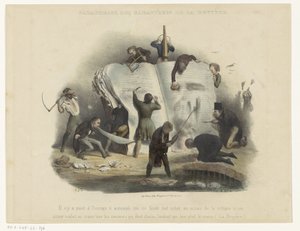 Persiflage on the censuur
Paráfrasis de los personajes de La Bruyère (título en el objeto) de Charles Joseph Traviès