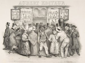 El editor Aubert Debes admitir que el gobierno tiene una apariencia cómica, 1831 de Charles Joseph Traviès de Villers