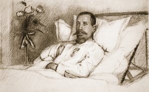 Un líder herido que Sir Ian Hamilton ha llamado una calamidad: General Gouraud, en el hospital en París, de The Illustrated War News