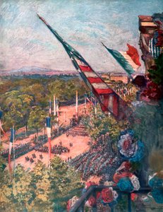 Gran desfile de la victoria, Avenida de la Gran Armada, París, Francia, 14 de julio de 1919 de Charles Jules Duvent