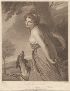 Lady Hamilton como Bacante de Charles Knight