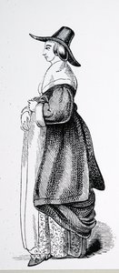 Esposa de ciudadano londinense en tiempos puritanos