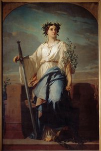 Representación alegórica de la República Pintura de Charles Landelle de Charles Landelle