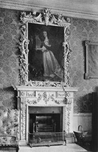 Chimenea en el dormitorio de Charles Latham